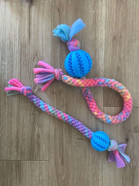 Dog Tug and Toss Toy Rope