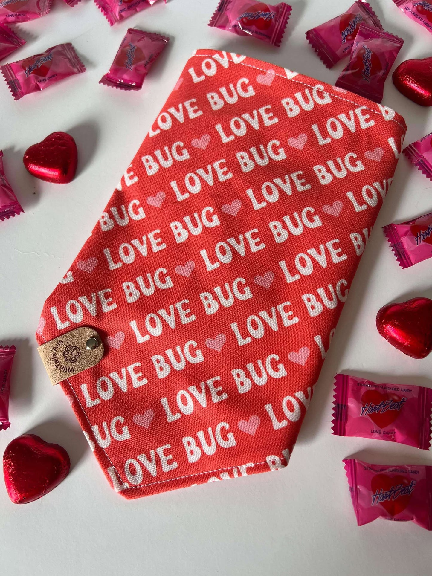 Love Bug | Valentines Day Pet Bandanna