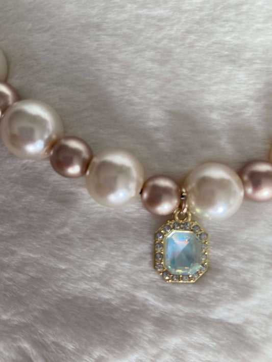 Beaded Collar - Winter Pearls - Small | Pet Accessories