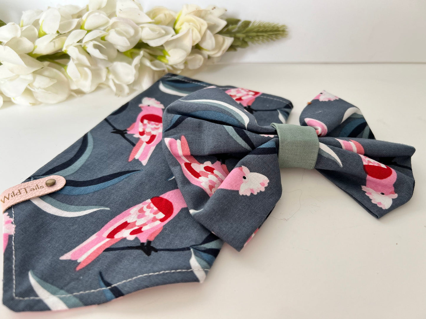 Flaming Galah Pet Bandanna