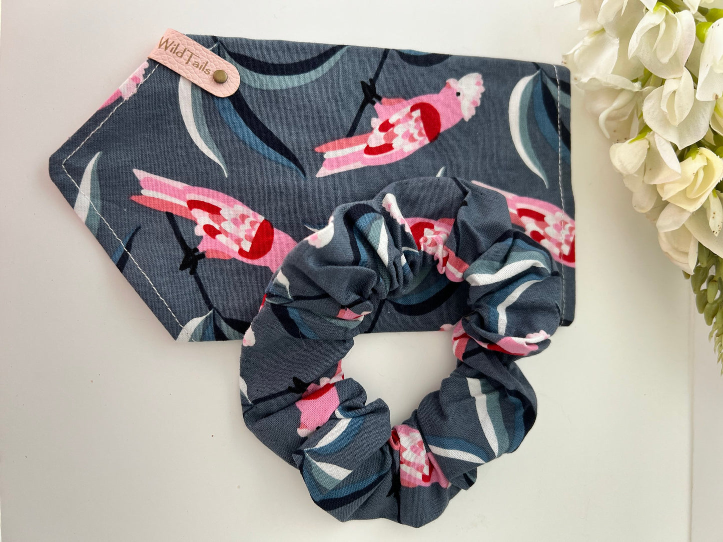 Flaming Galah Pet Bandanna