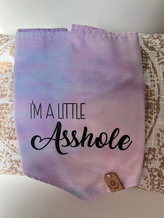 Cussing Canines Pet Bandannas - I’m a little Asshole