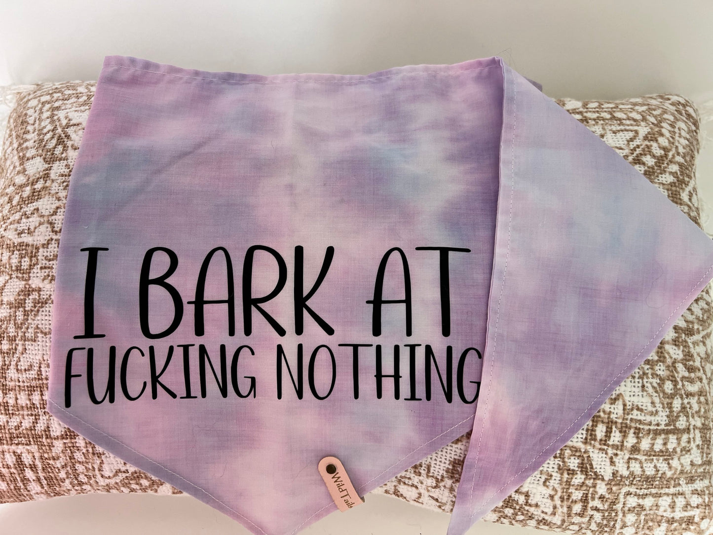 Cussing Canines Pet Bandannas - Bark at F@&king nothing