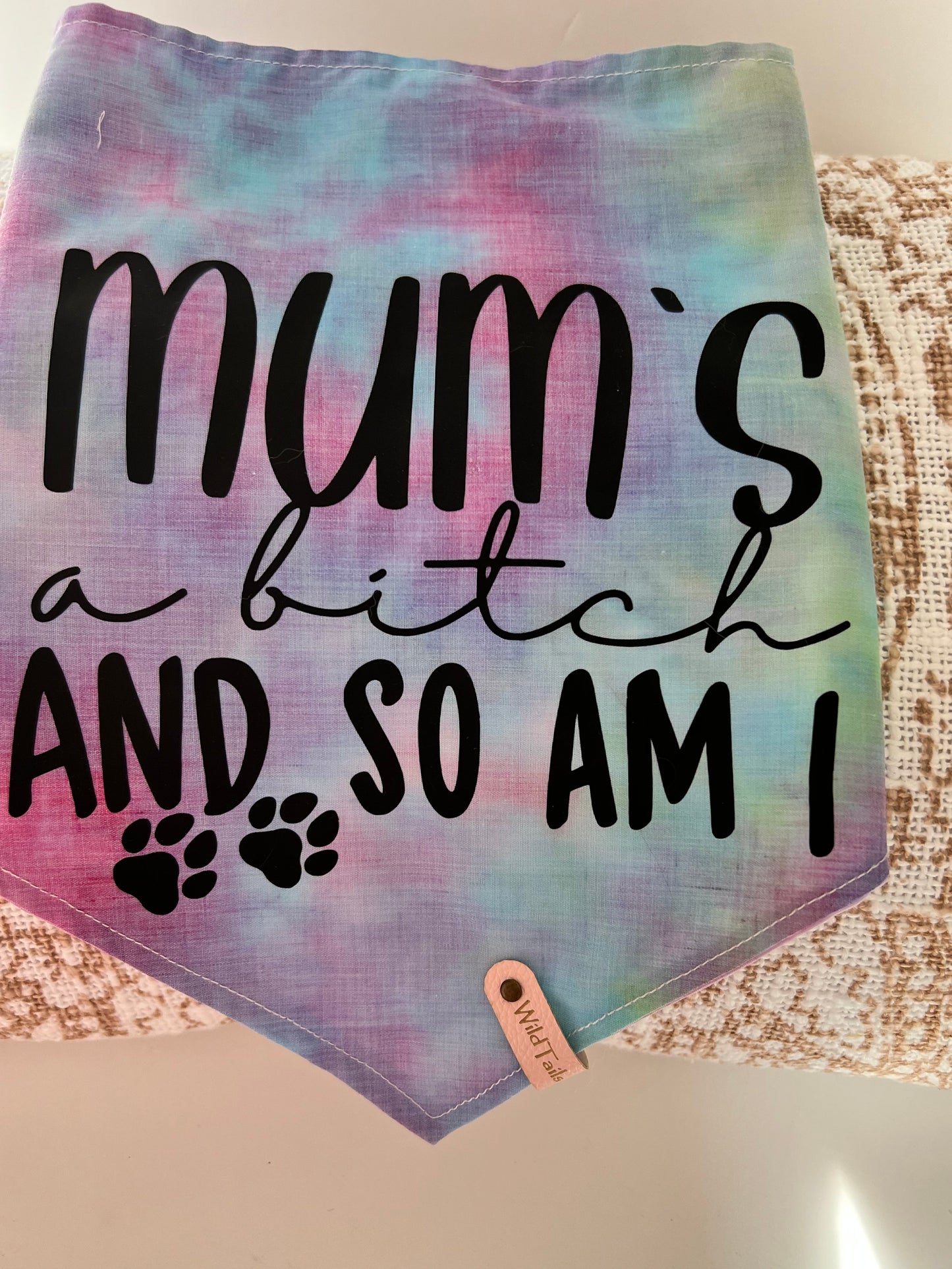 Cussing Canines Pet Bandannas - Mums A Bitch