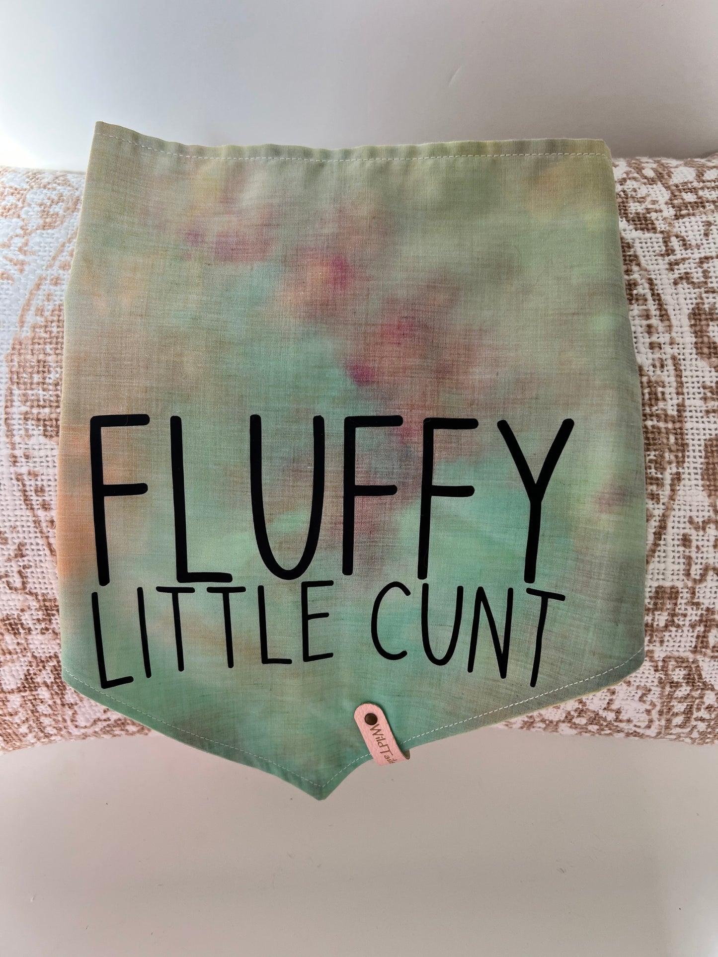 Cussing Canines Pet Bandannas - Fluffy Little C**t