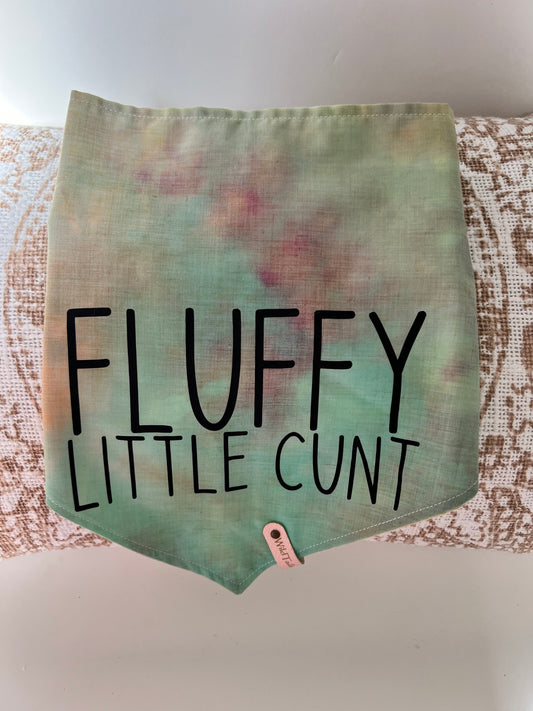 Cussing Canines Pet Bandannas - Fluffy Little C**t