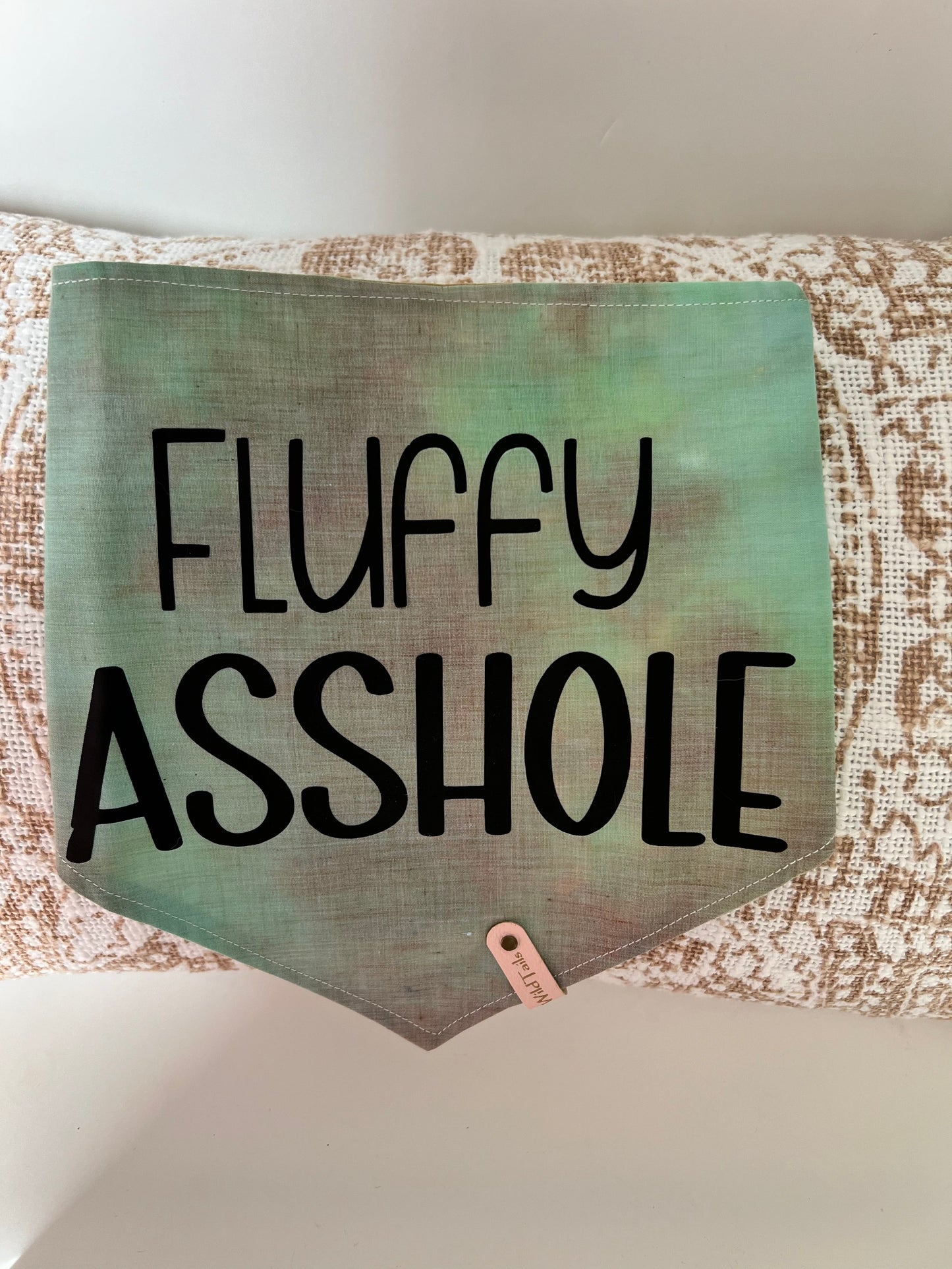 Cussing Canines Pet Bandannas - Fluffy Asshole