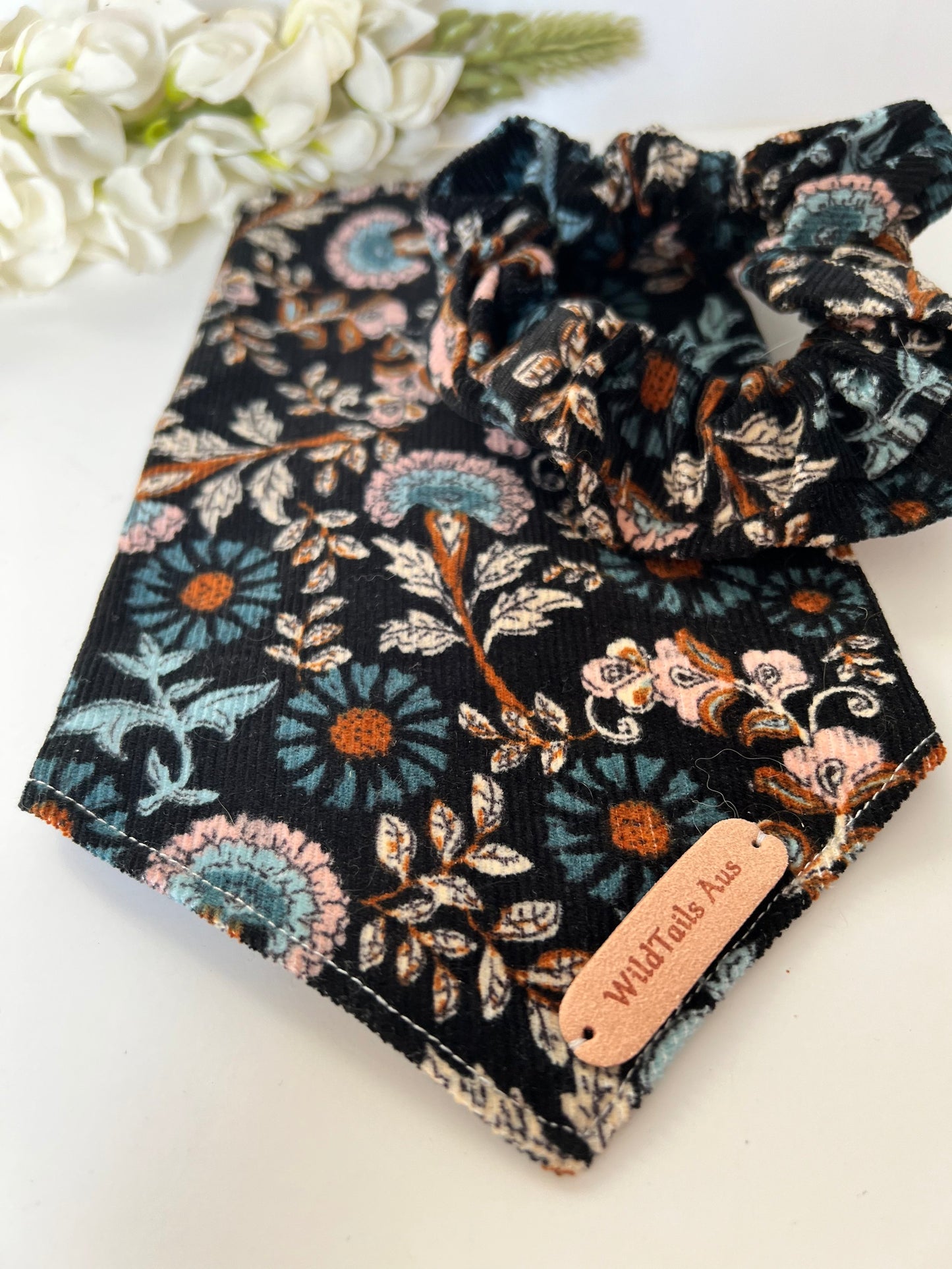 Floral Blues Bandanna