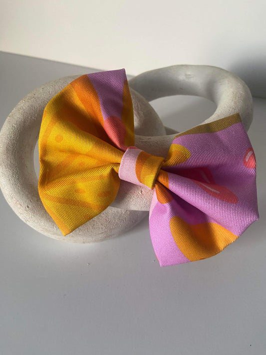 Orange Pulp Fiction | Pet Bow Tie